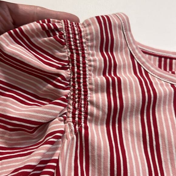 NEW Matilda Jane Valentines Red and Pink Striped Midi Dress Women's Size XS - Picture 8 of 10